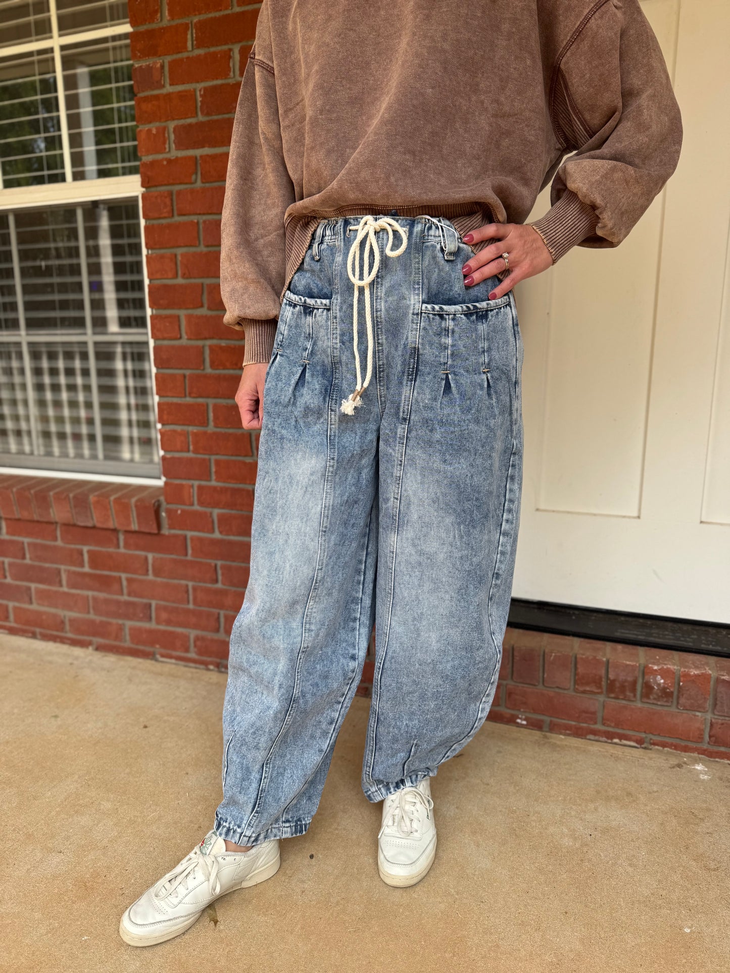 Tell Me About It Barrel Pants