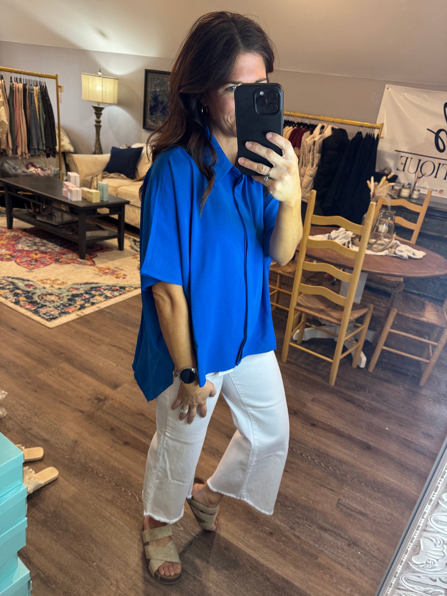 Woven Airflow Button Down
