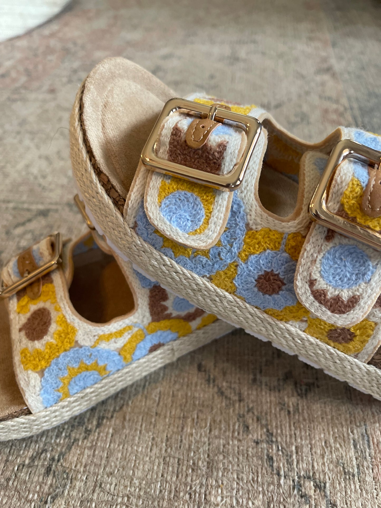 Wildflower Crochet Sandals