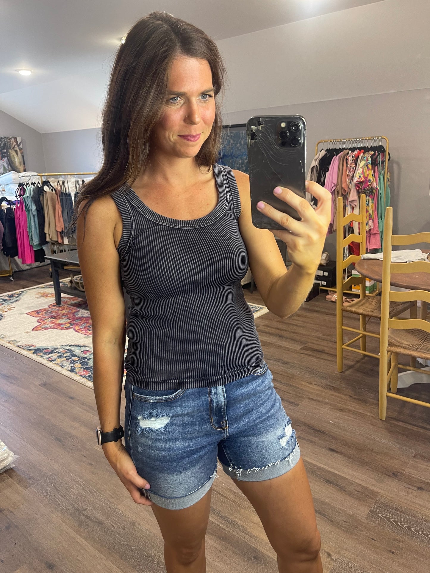 Basic Ribbed 2 Way Tank