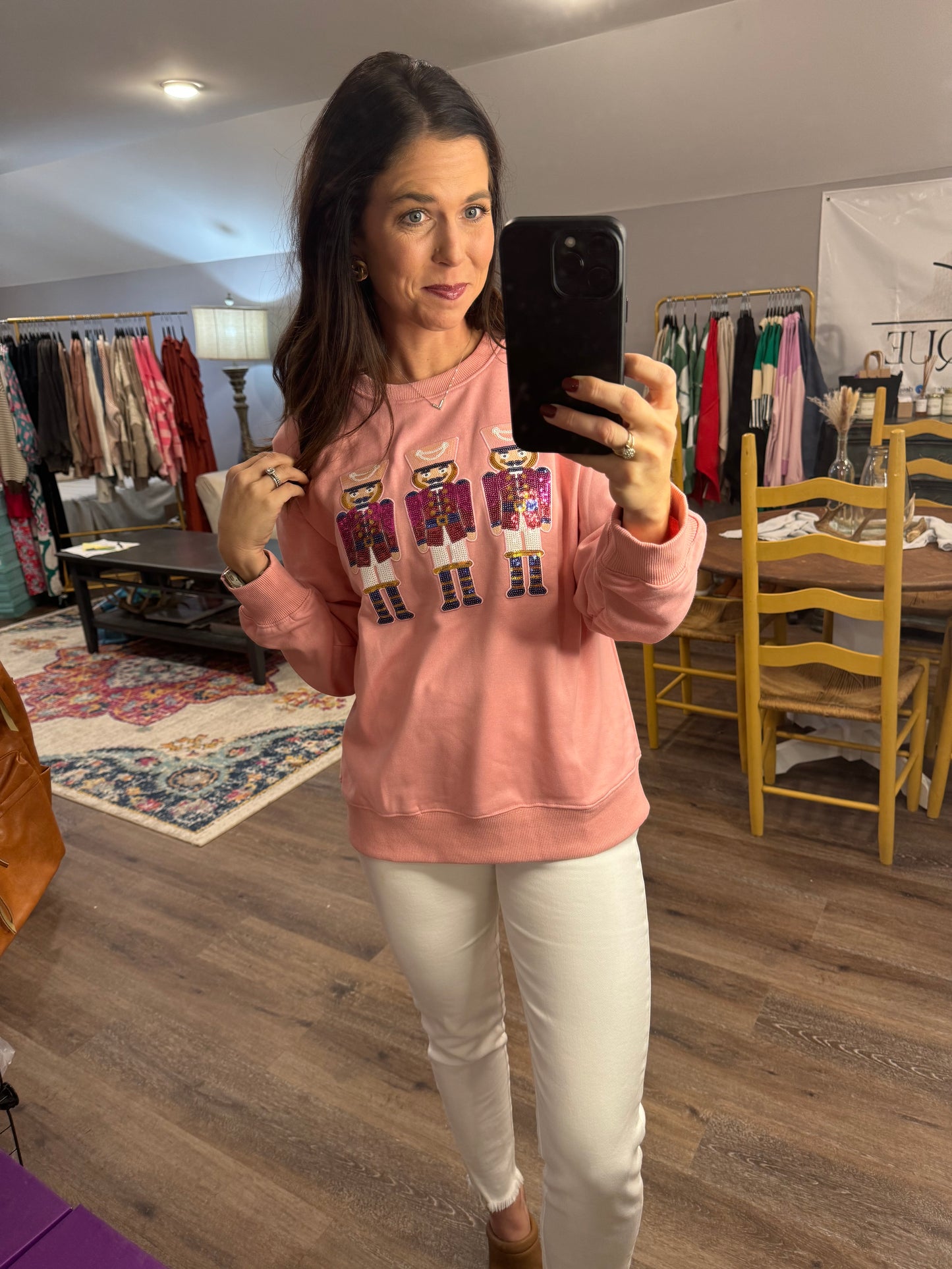 Sparkle Nutcracker Pullover