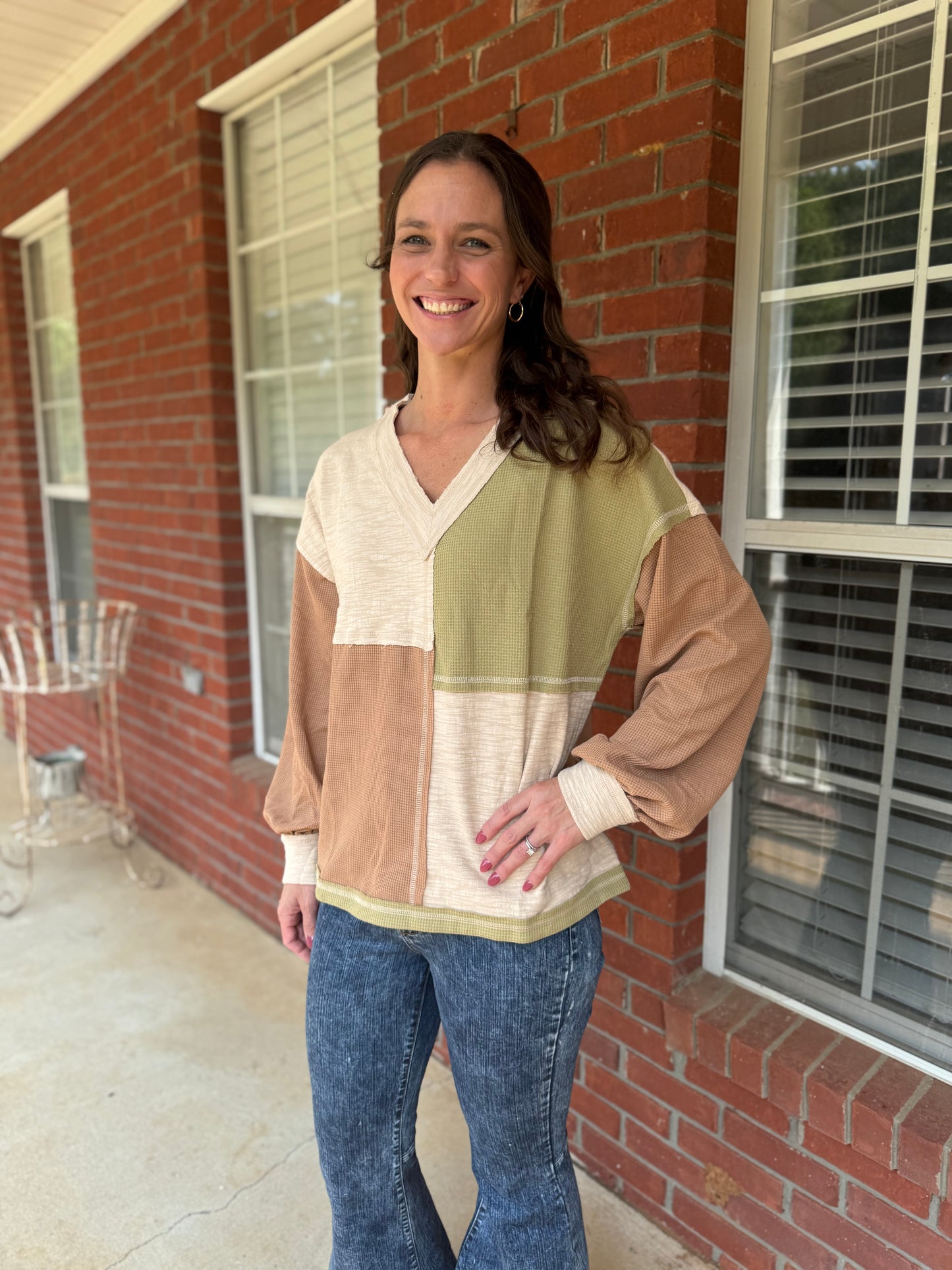 Make It Right Colorblock Top