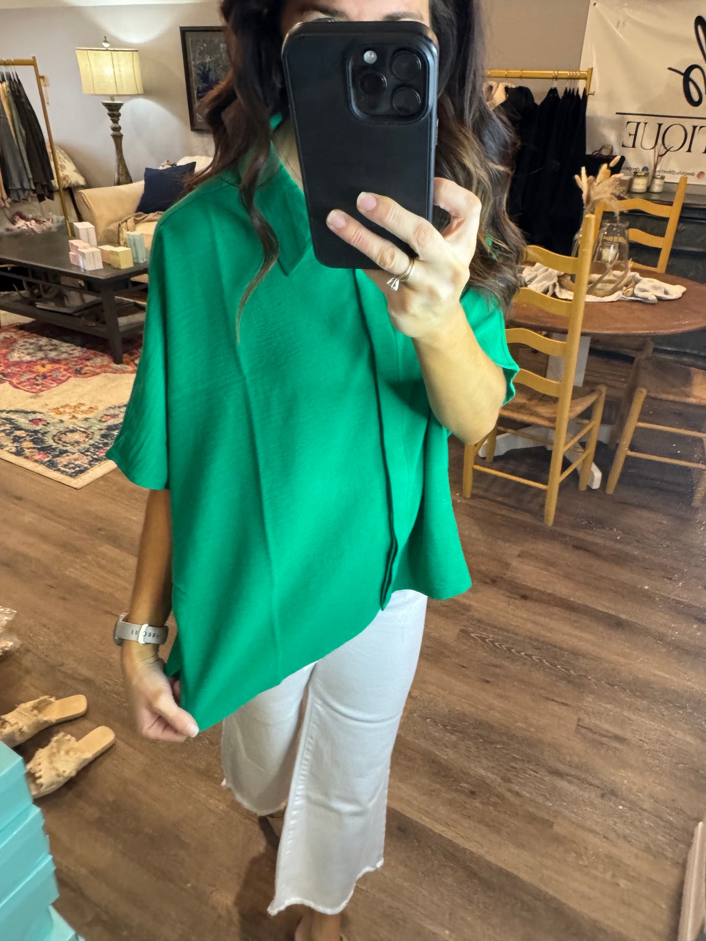 Woven Airflow Button Down