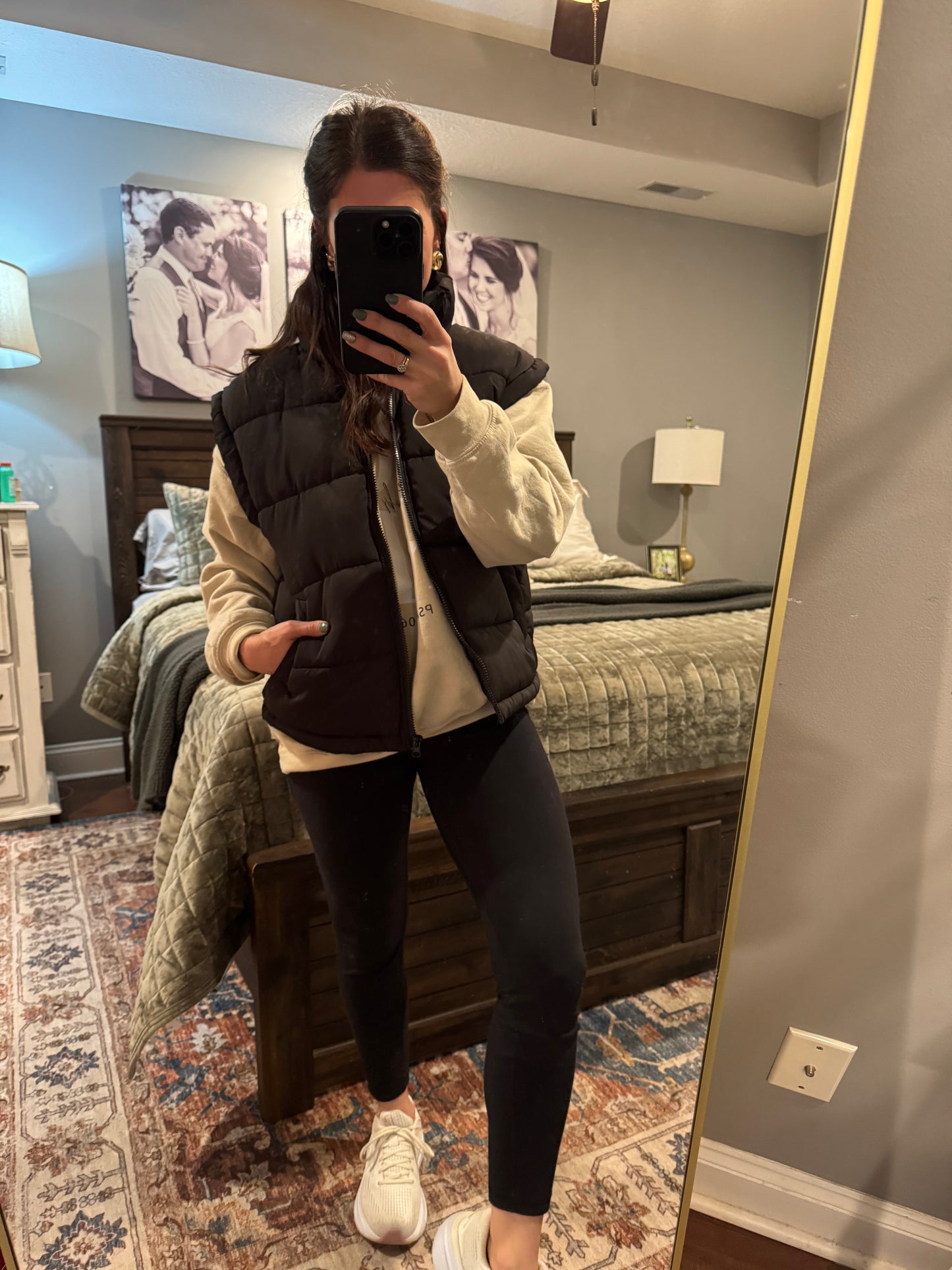 High Neck Casual Comfy Puffer Vest