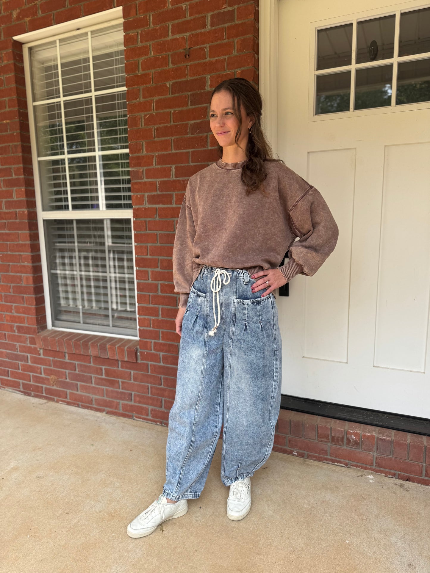 Tell Me About It Barrel Pants