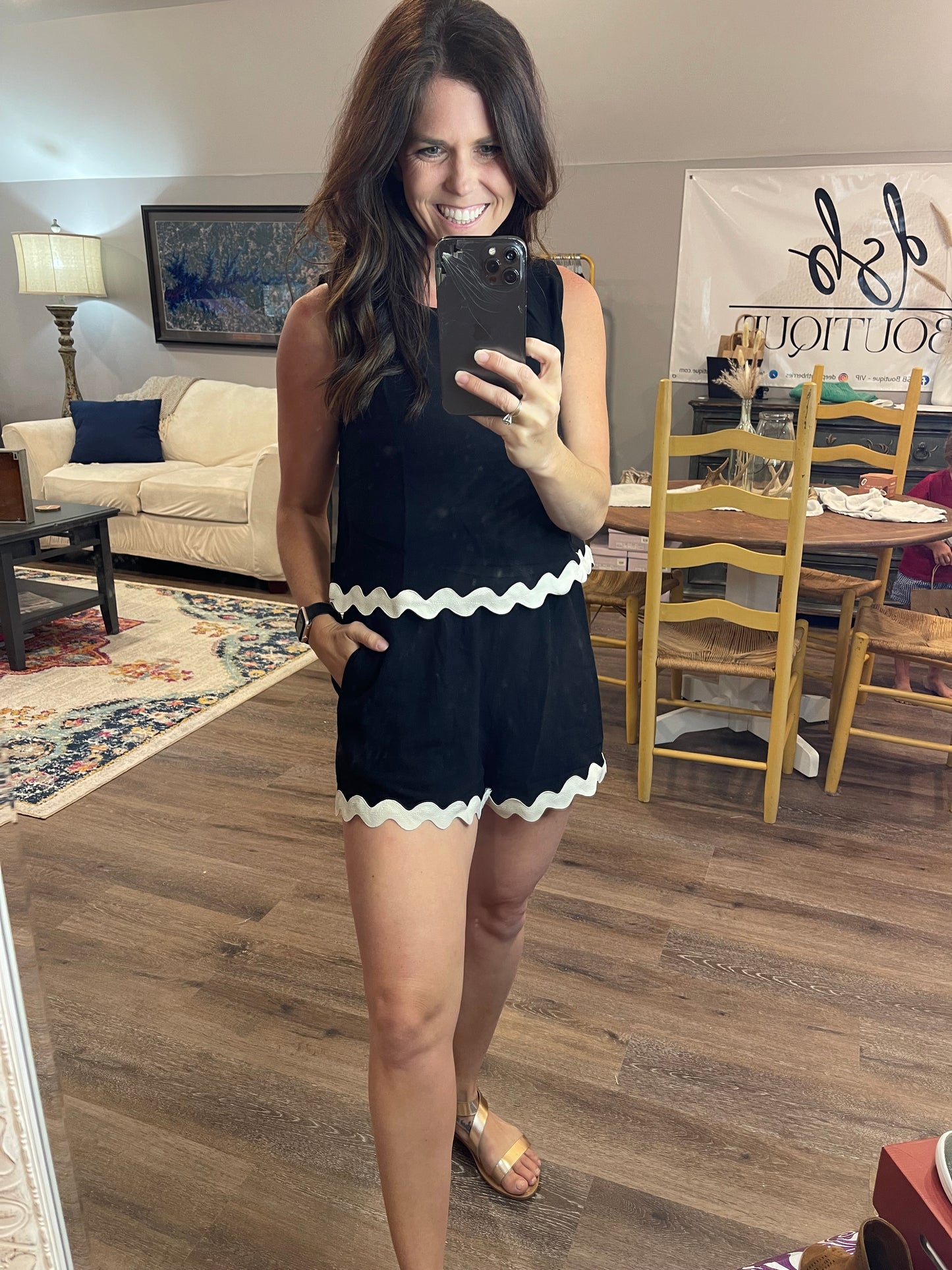 Classic Black Ricrac Set