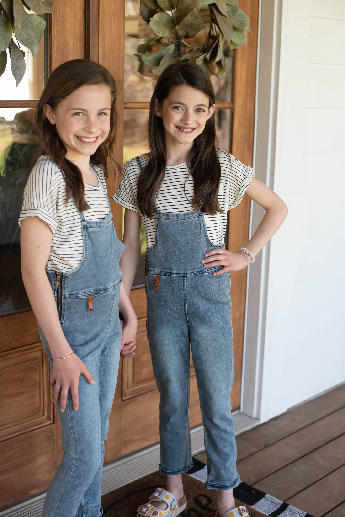 Bermuda Denim Overals- Tween