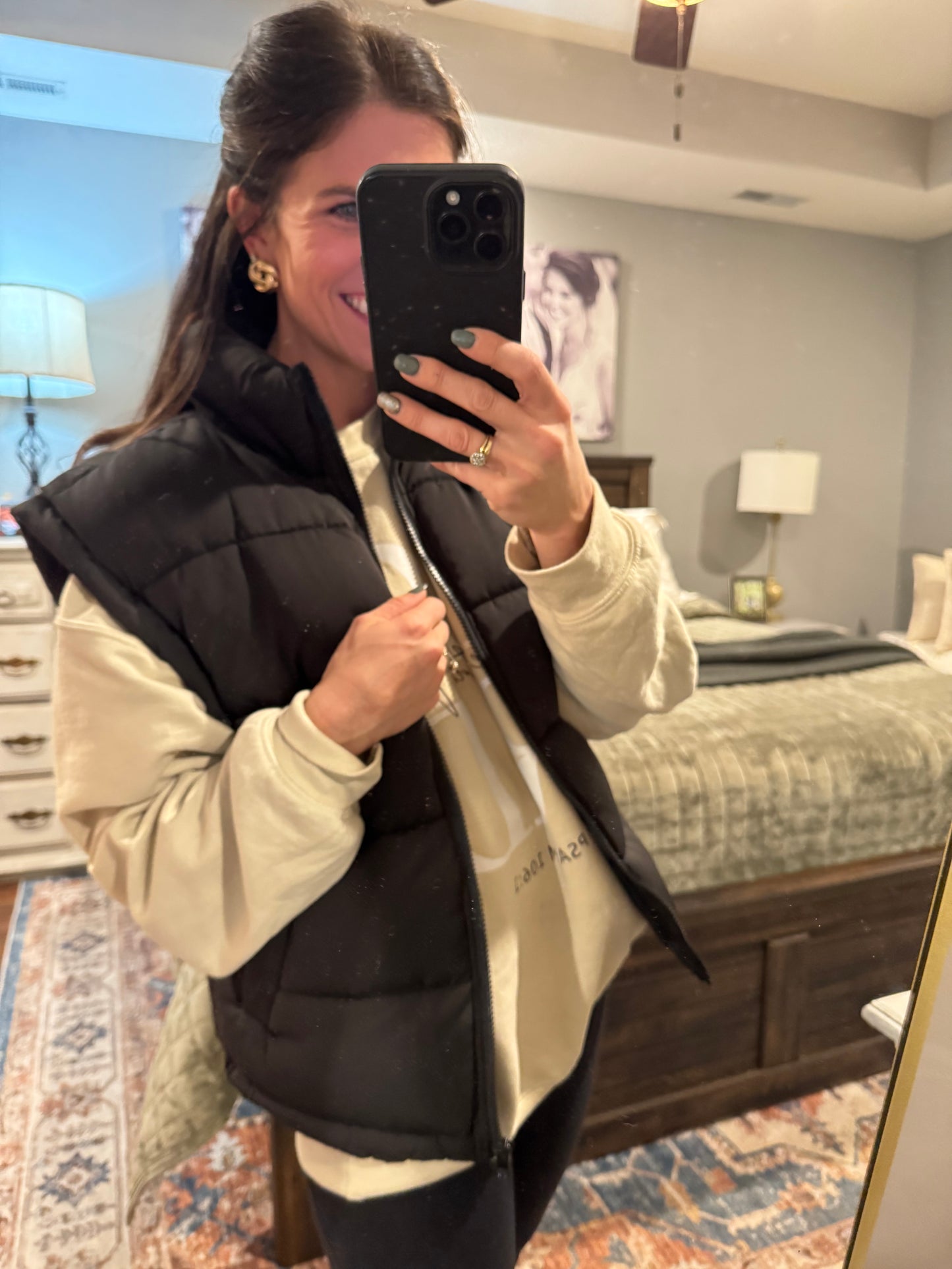 High Neck Casual Comfy Puffer Vest
