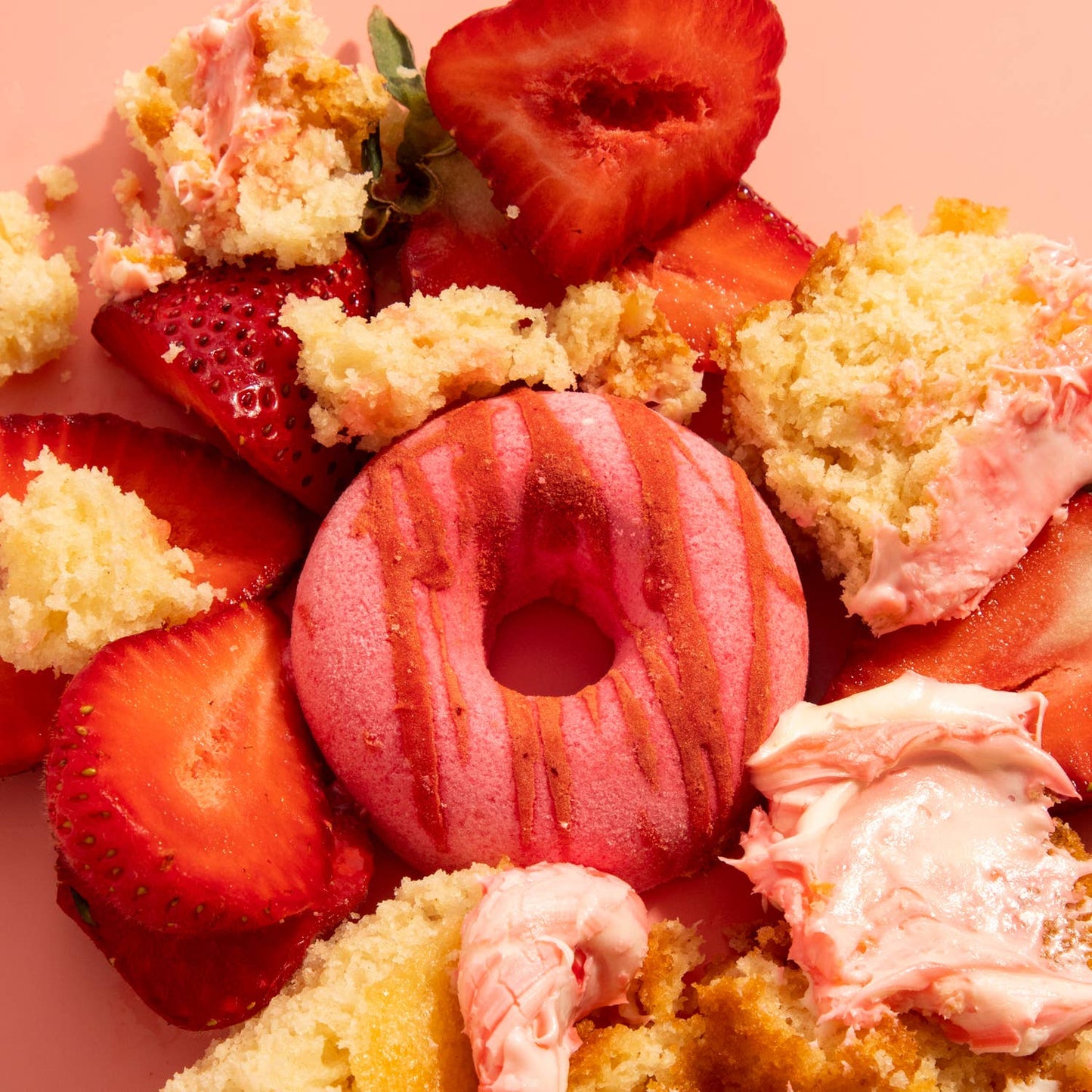 Strawberry Cupcake Bath Treats (3 pc bath bomb set)