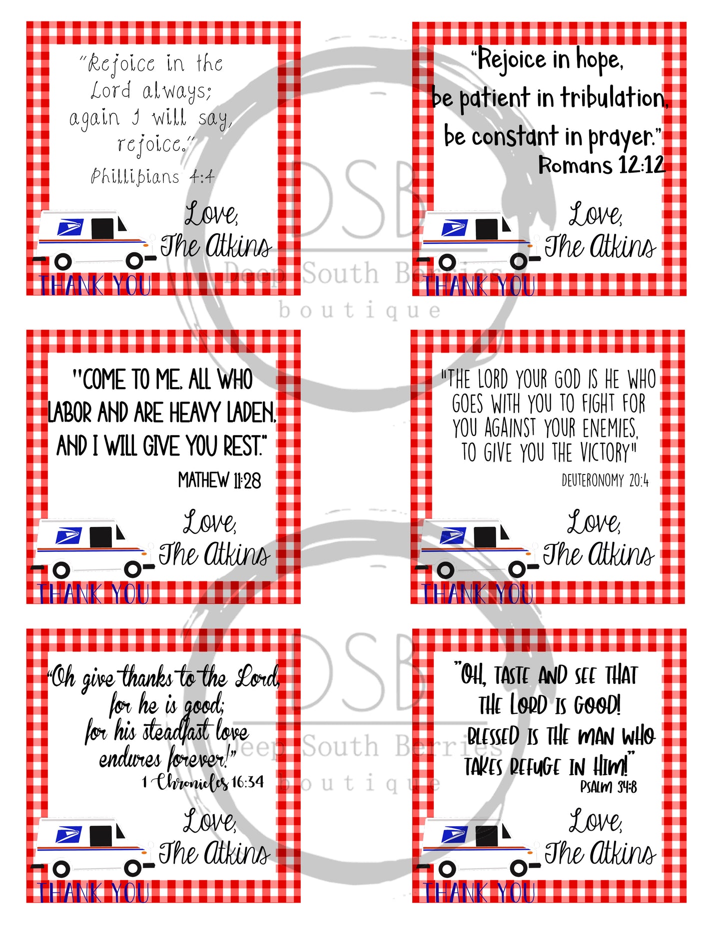 Personalized Encouragement Notes