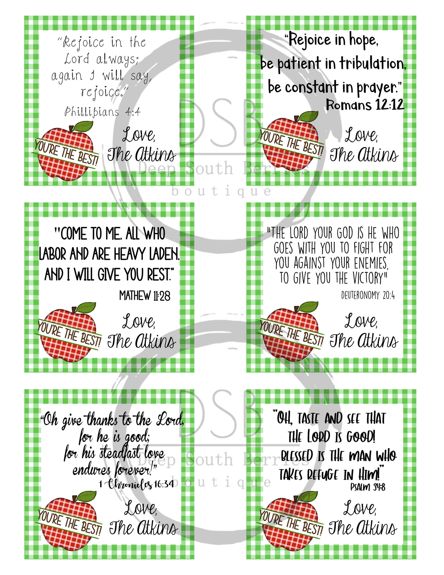 Personalized Encouragement Notes
