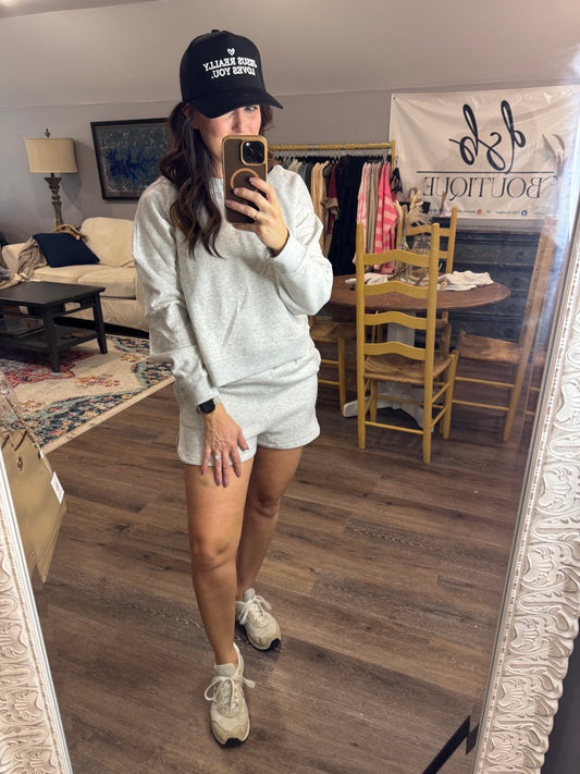 Lived in Fleece Shorts Set