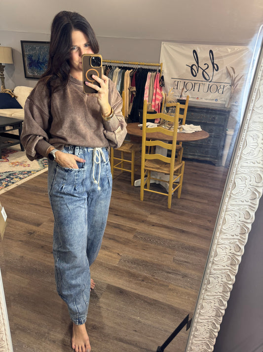 Tell Me About It Barrel Pants