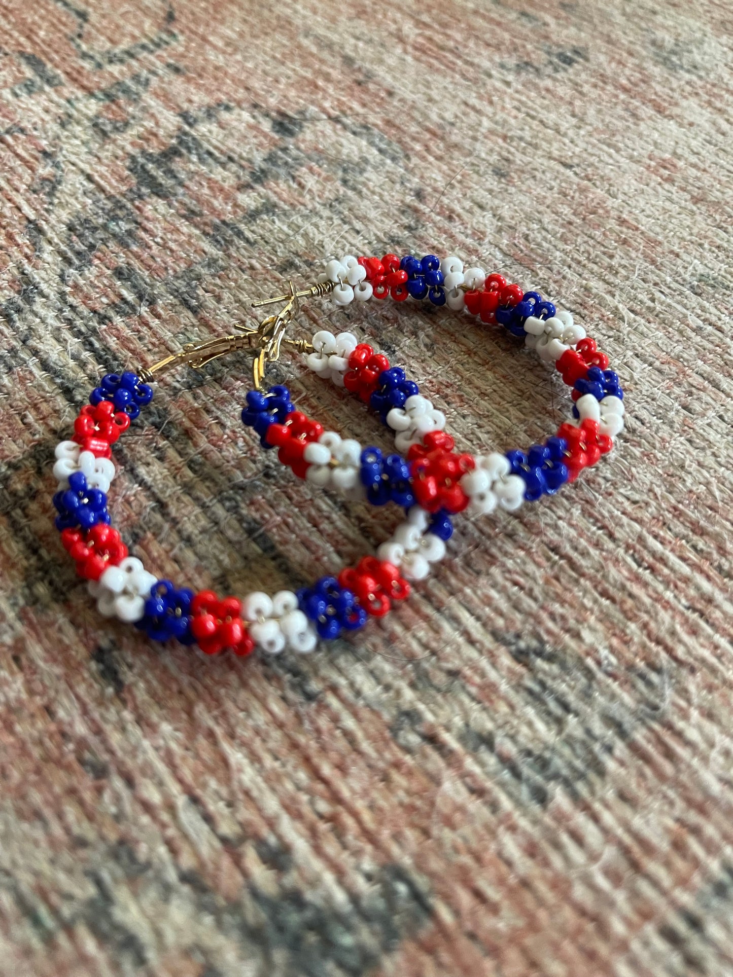 Red, White, Blue Earrings