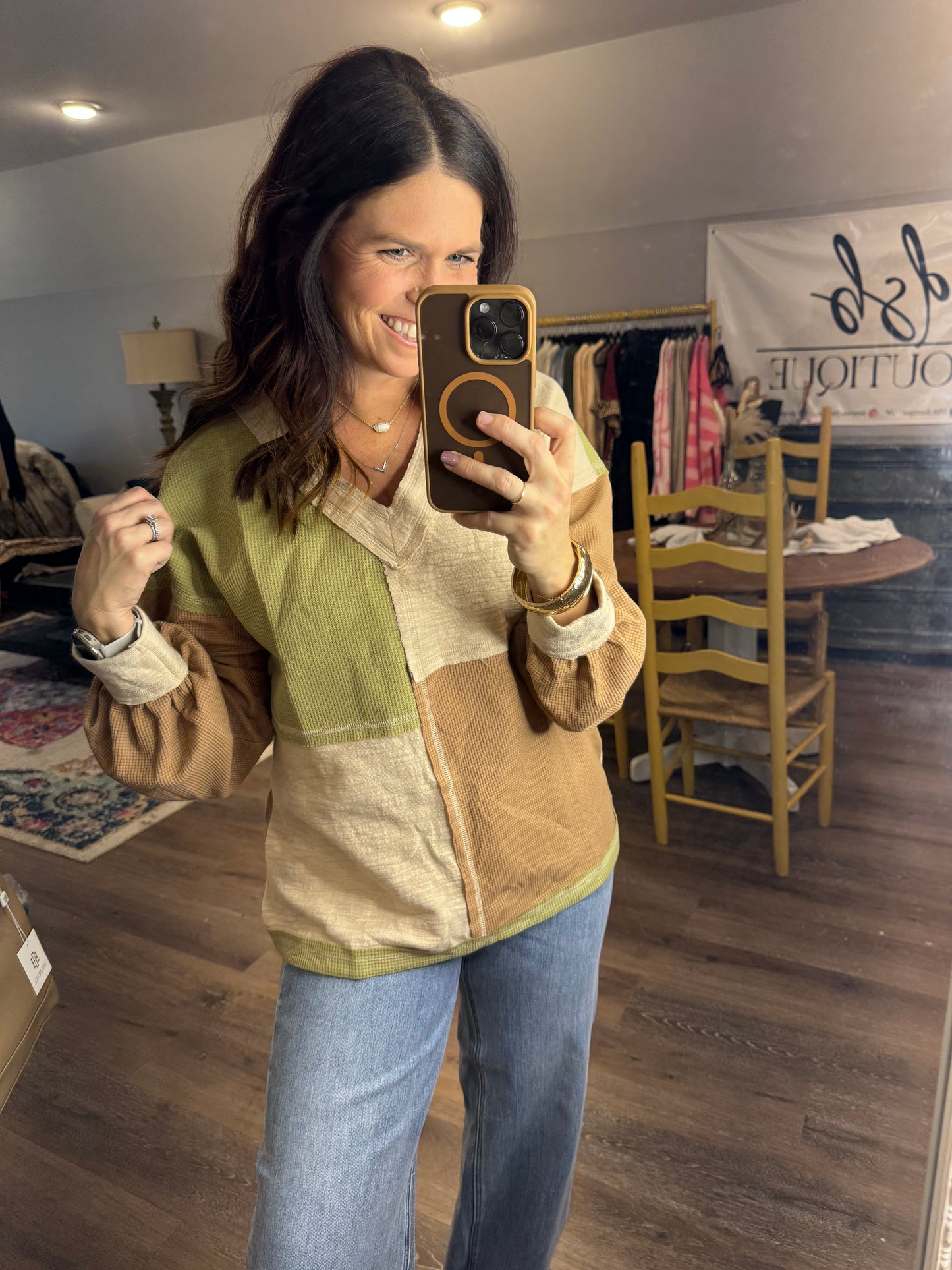 Make It Right Colorblock Top