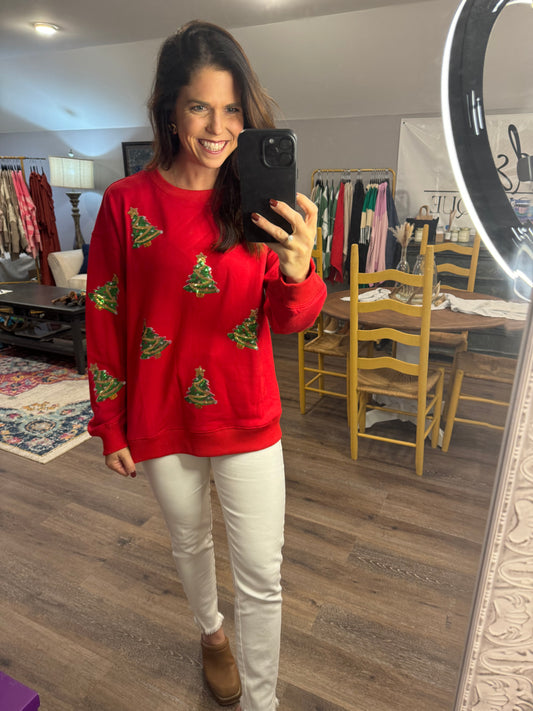 Sparkle Christmas Tree Pullover