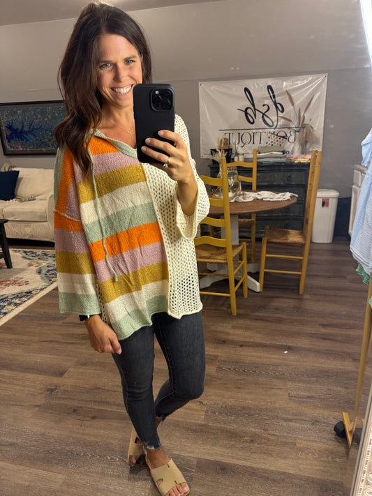 Days Ahead Color Block Sweater