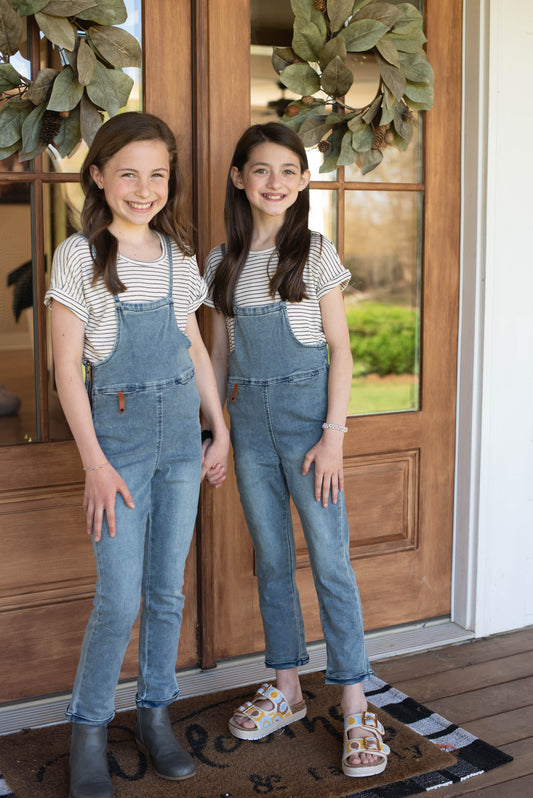 Bermuda Denim Overals- Tween