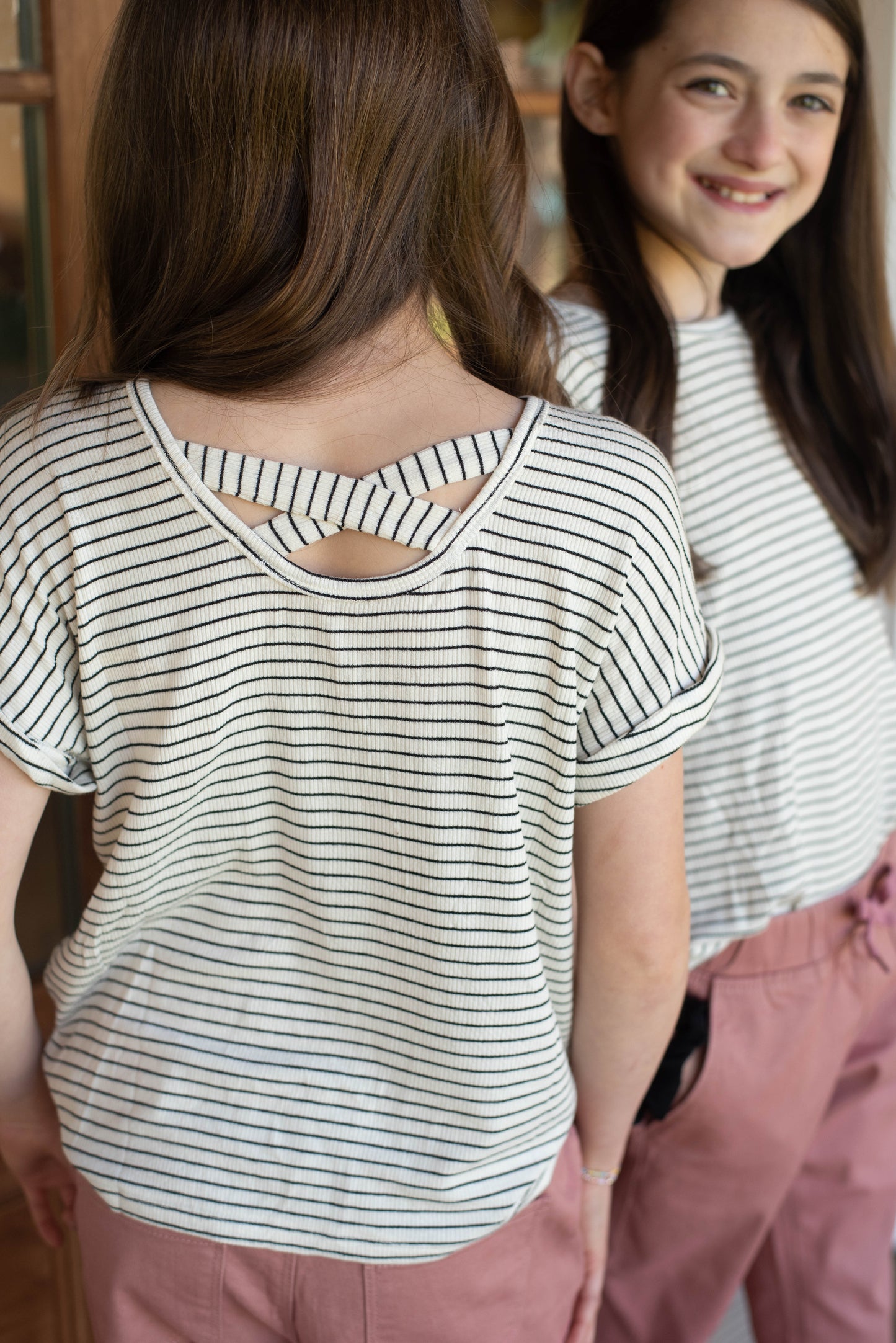 Ribbed Reversible Tee- Tween