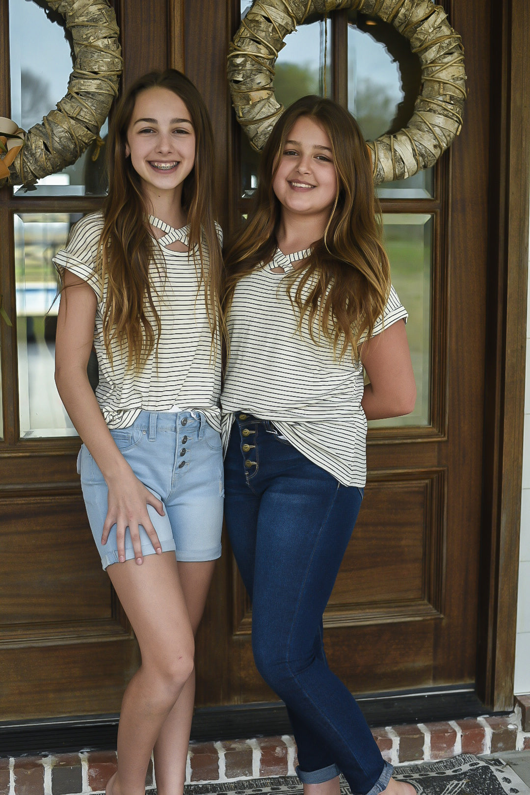 Ribbed Reversible Tee- Tween