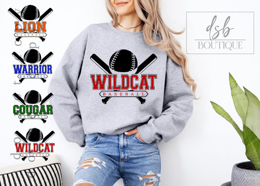 Custom Baseball/Softball Tee + Sweatshirt