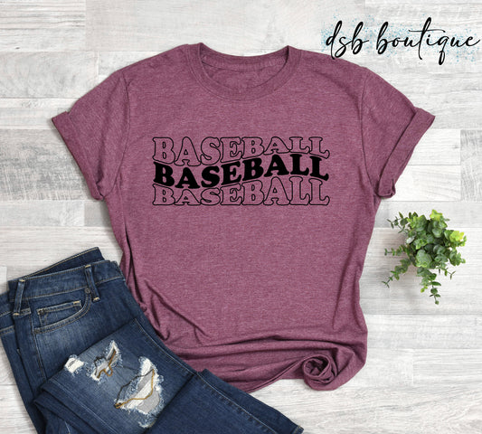 Custom Color Baseball Tee