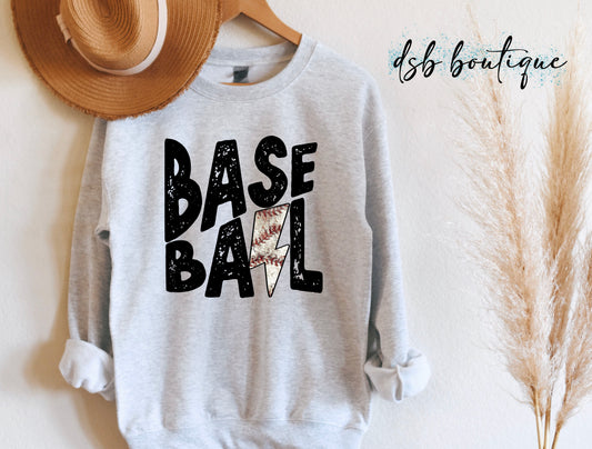 Baseball Tee + Sweatshirt