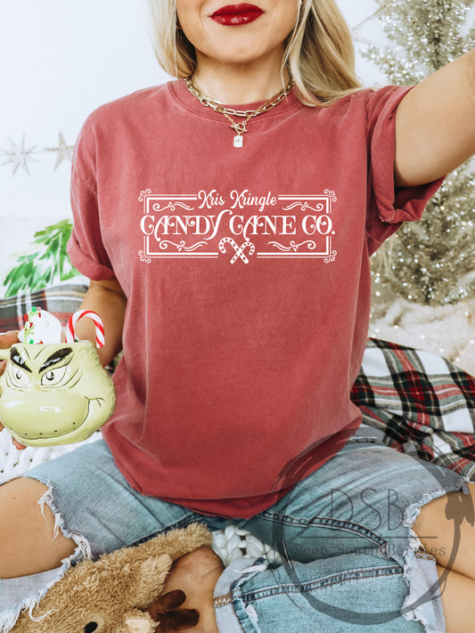 Kris Kringle Candy Cane Co. Tee